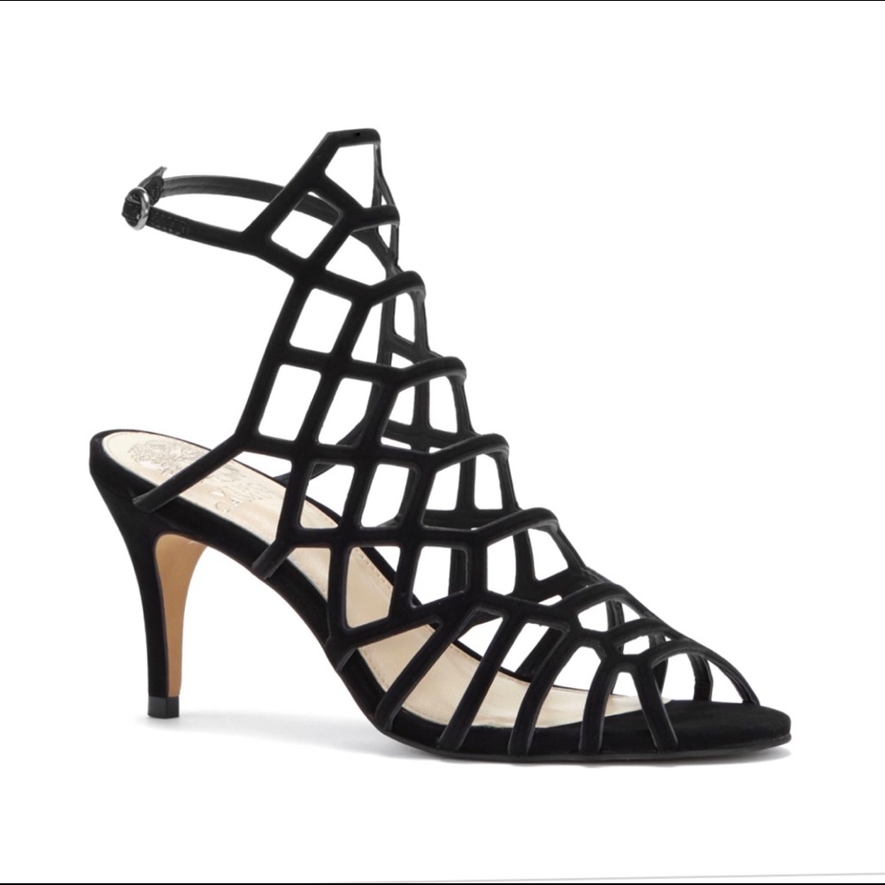 New! Vince Camuto Heel in Black, Summer Shoe